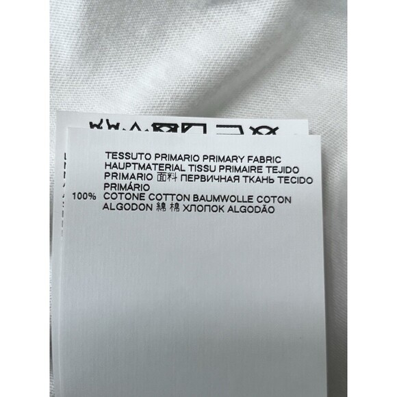 Just Cavalli Mens White Skull Tee Shirt "JUST F**K'N' ROLL CAVALLI" Crew Neck L - Picture 8 of 11